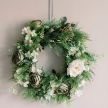 large seasonal bespoke wreath
