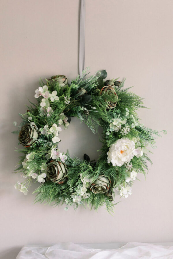 large seasonal bespoke wreath