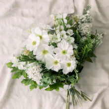 Large seasonal cottage garden faux bouquet
