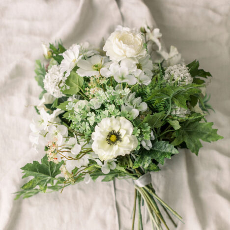 Medium seasonal cottage garden faux bouquet